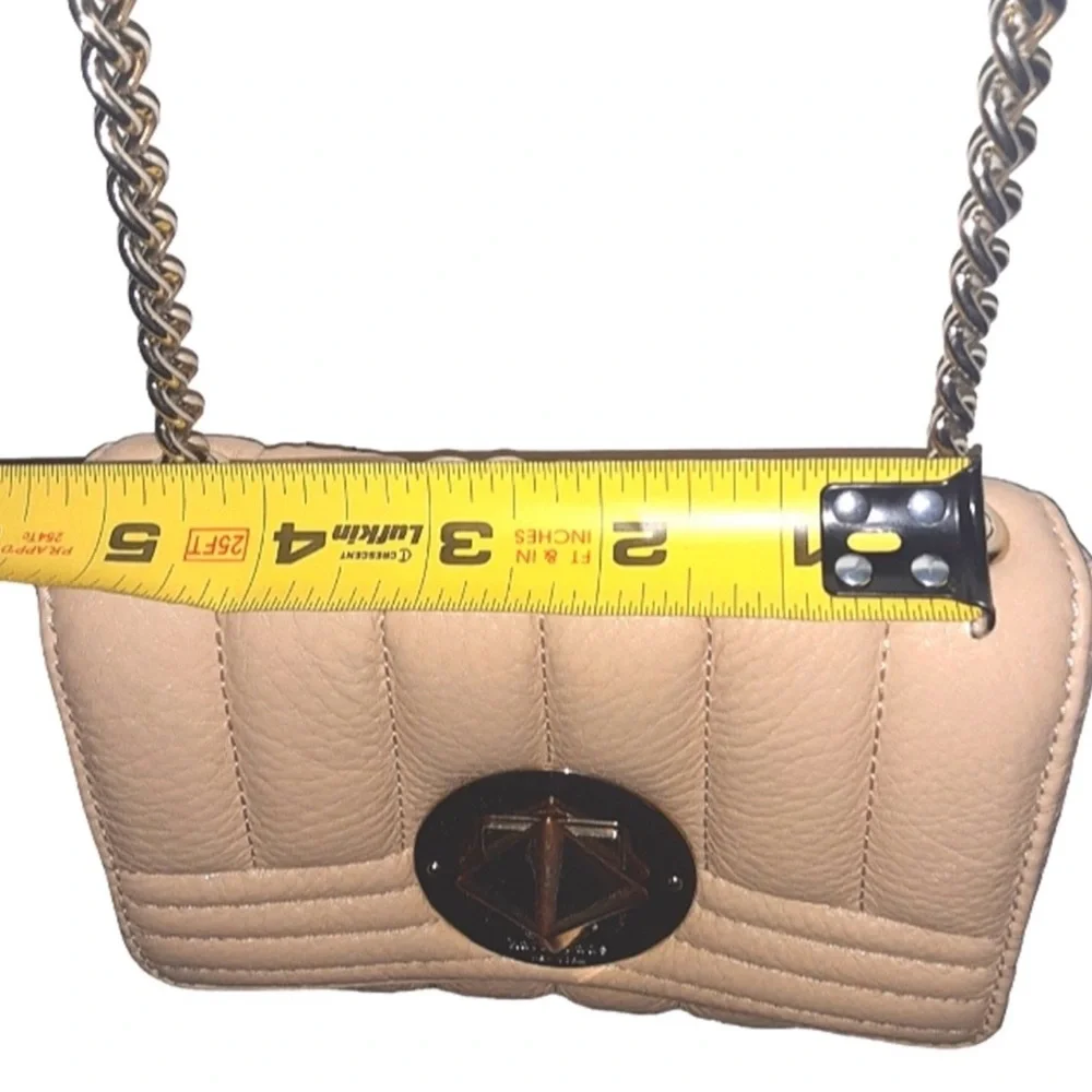 Kate Spade Elegant White Off Leather Chain Bag